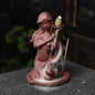 Waterfall Incense Burner Backflow Ceramic Incense Holder Incense Mermaid Backflow Incense Cones for Home Decor Office Ornaments
