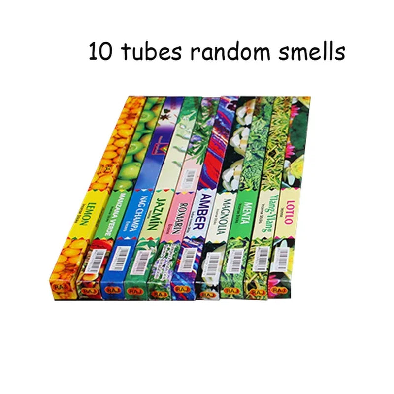 Mixed Smells Indian Incense Sticks Wholesale Lots Bulk Stick Incense 8 Sticks/Tube Buddhist Scents for Home Dropshipping
