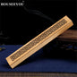Bamboo Incense Stick Holder with Drawer Joss-Stick Box Hollow Aromatherapy Aroma Smoke Censer Home Office Tea Incense Burner Use