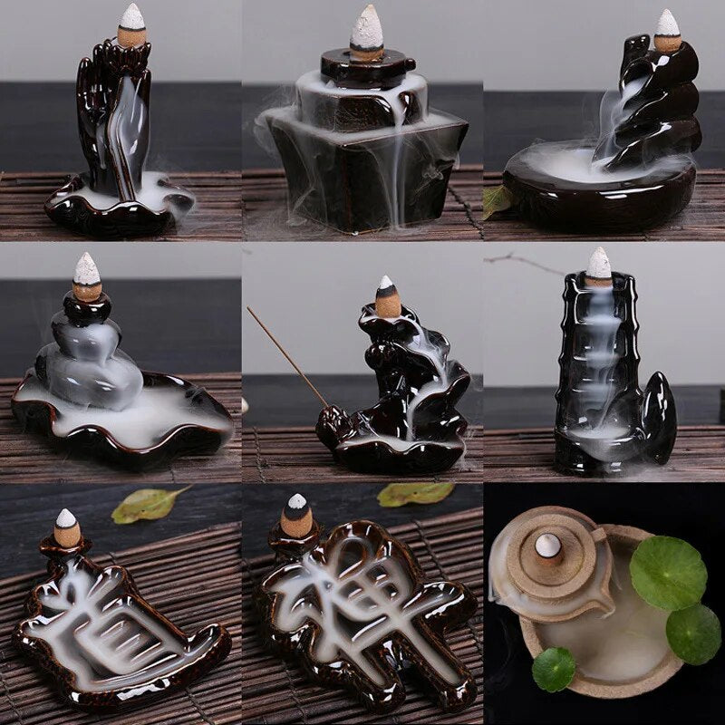 A Variety of Reverse Flow Incense Burner Incense Tower Incense Ceramic Incense Burner Ornaments