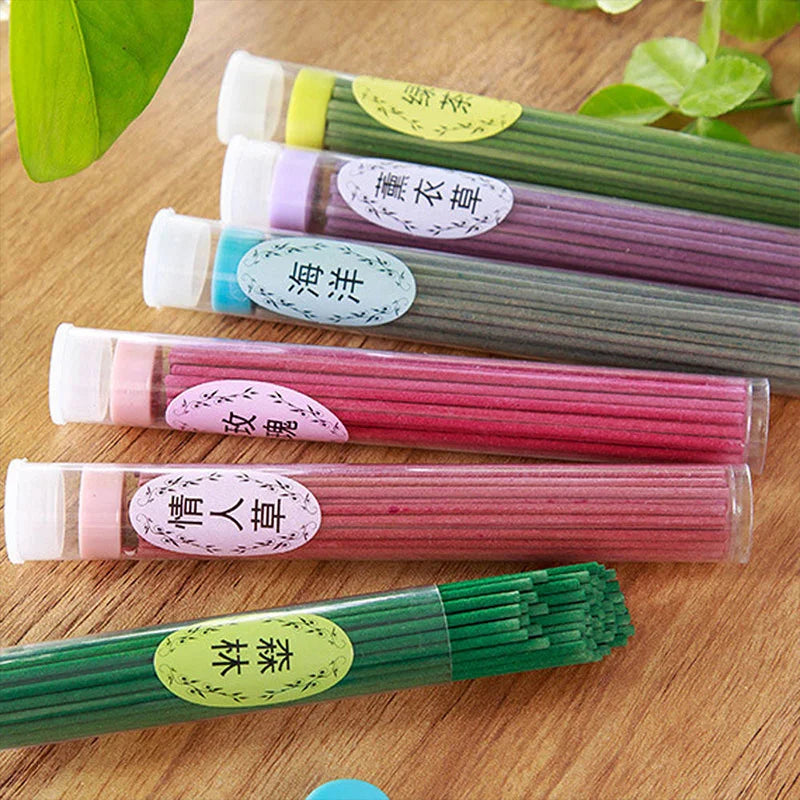 Natural Incense Stick Handmade Aromatherapy Sticks 50 Sticks per Box Sandalwood Lavender Meditation Household Bedroom Incenses