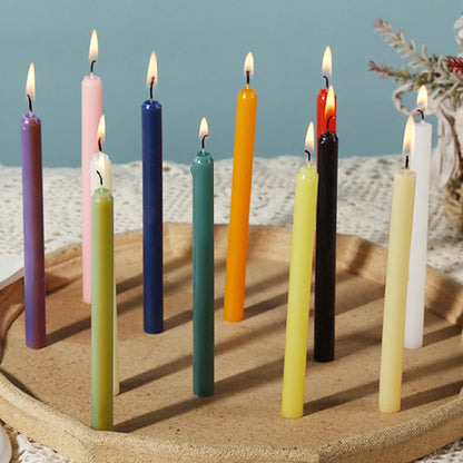 24Pcs Colorful Candles for Rituals Household Interior Candle Room Decor Candles Long Decorated Candles Magic Witchcraft Candles