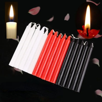 Black Candles Household Lighting Candles Daily Decorate Candle Smoke-Free Romantic Wedding Long Pole Classic Candles