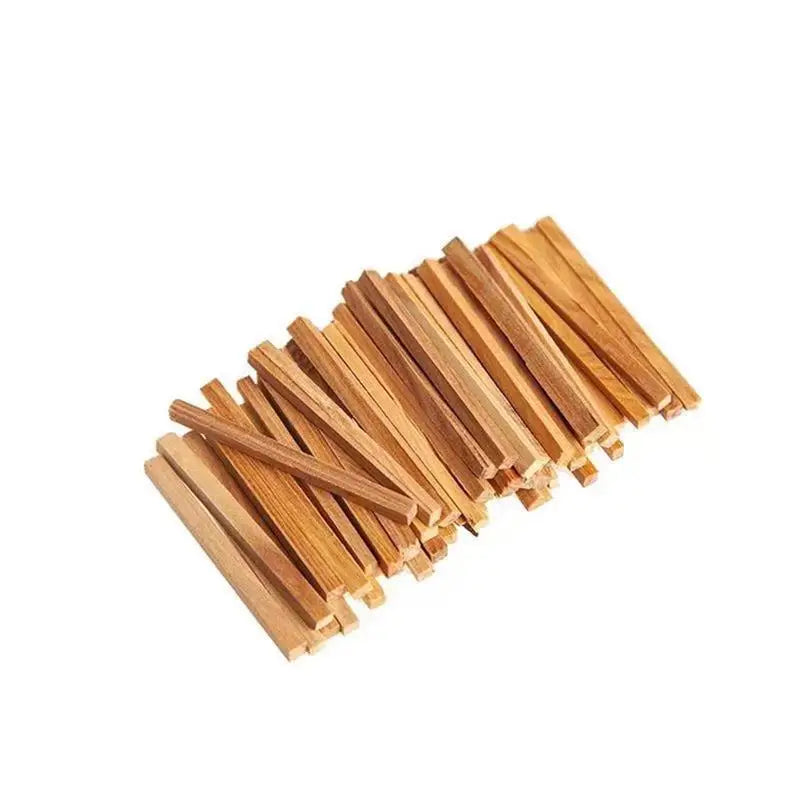 1Bag Natural Sandalwood Sticks Incense Natural Hand Split Wood Strips Purifying Healing Meditation Stress Relief Aromatherapy