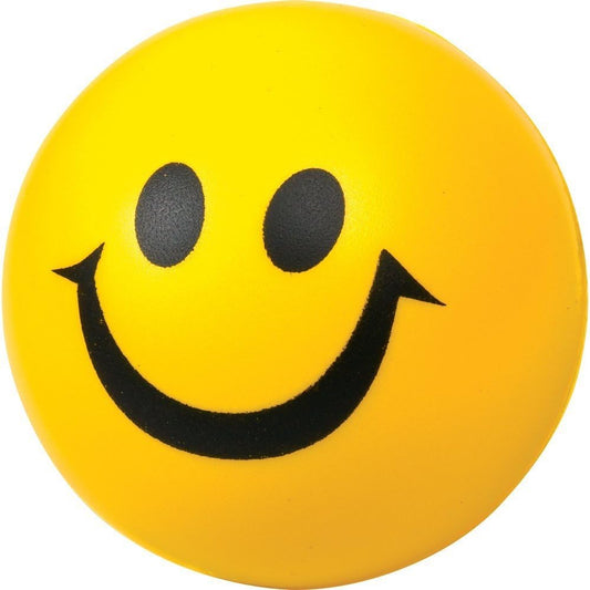 2X Smiley Yellow Ball - Lightweight Foam Ball for Indoor & Outdoor Use