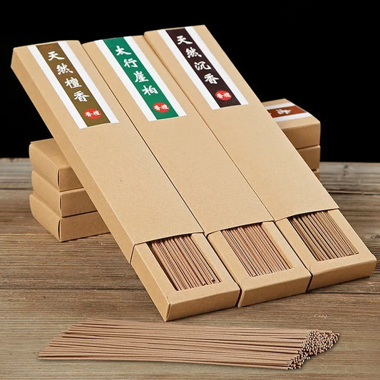 F 40G/Box Incense Sticks Sandalwood Wormwood for Healty Room about 70Pcs Sticks Scents for Home Buddhist Supplies Insiensos