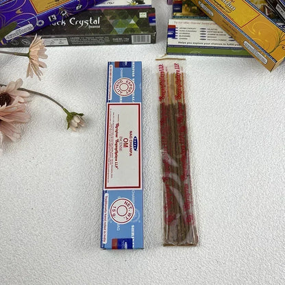India Stick Incenses White Sage Sandalwood Natural Household Indoor Clean Air Indian Incense Sticks NAG Champa Satya Handmade