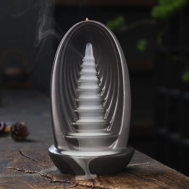 Clay Waterfall Aromatherapy Incense Burner Soothe The Body & Spirit