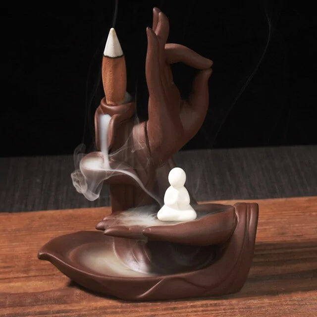 Zen Incense Burner Set with LED Crystal Ball Soothe The Body & Spirit