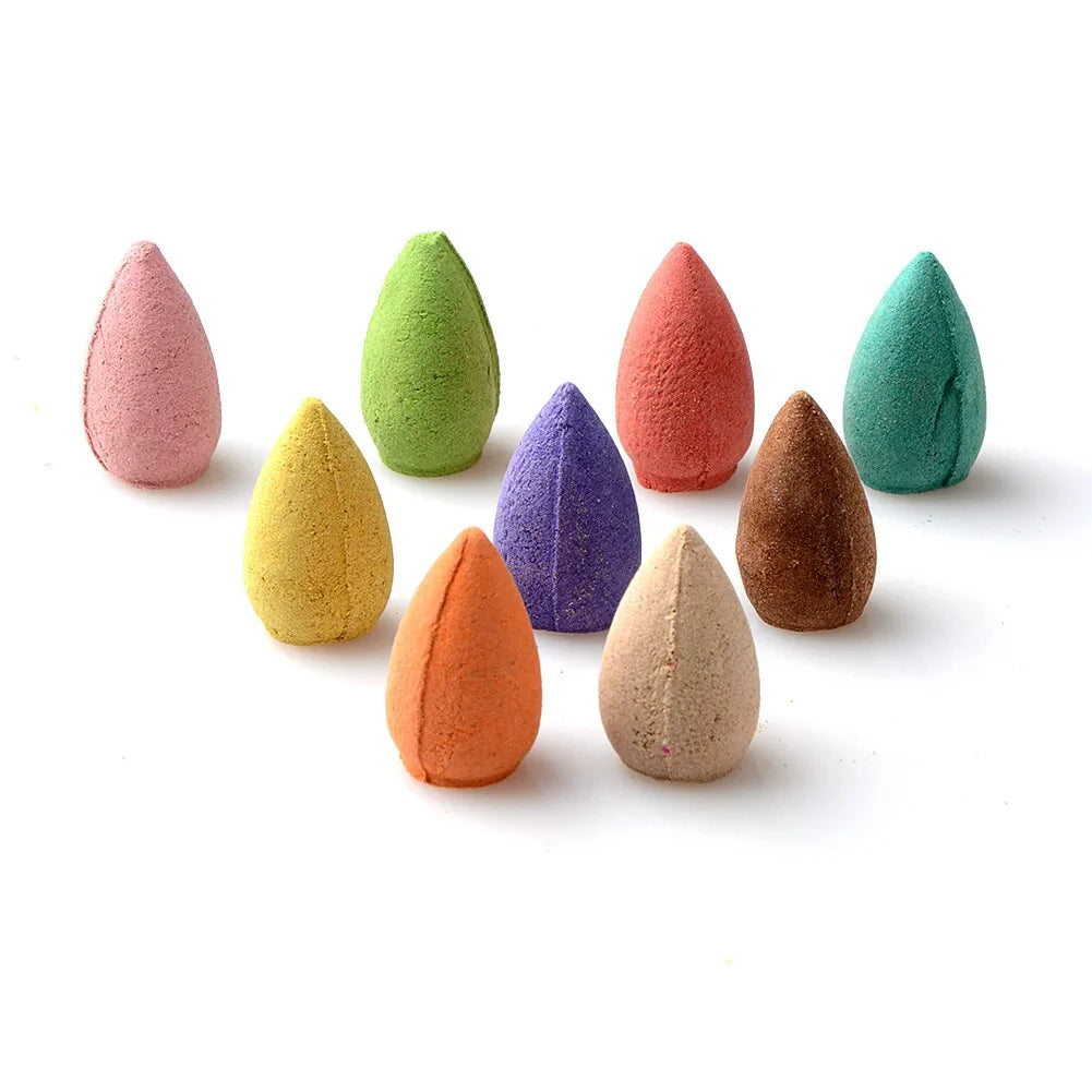 Colorful Floral Incense Cone Set Soothe The Body & Spirit