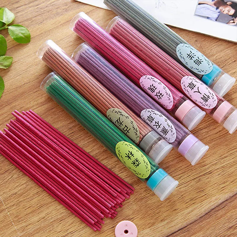 60 Sticks Boxed Incense Aromatherapy Fragrance Spices Fresh Air Natural Aroma Indoor Spices Sandalwood Clean Air Incense Burners