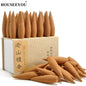 Oversized 30 Minutes Smoke Backflow Tower Incense Cones 22 Pcs Gift Hardcover Sandalwood Incense with Holder Ceramic Burner