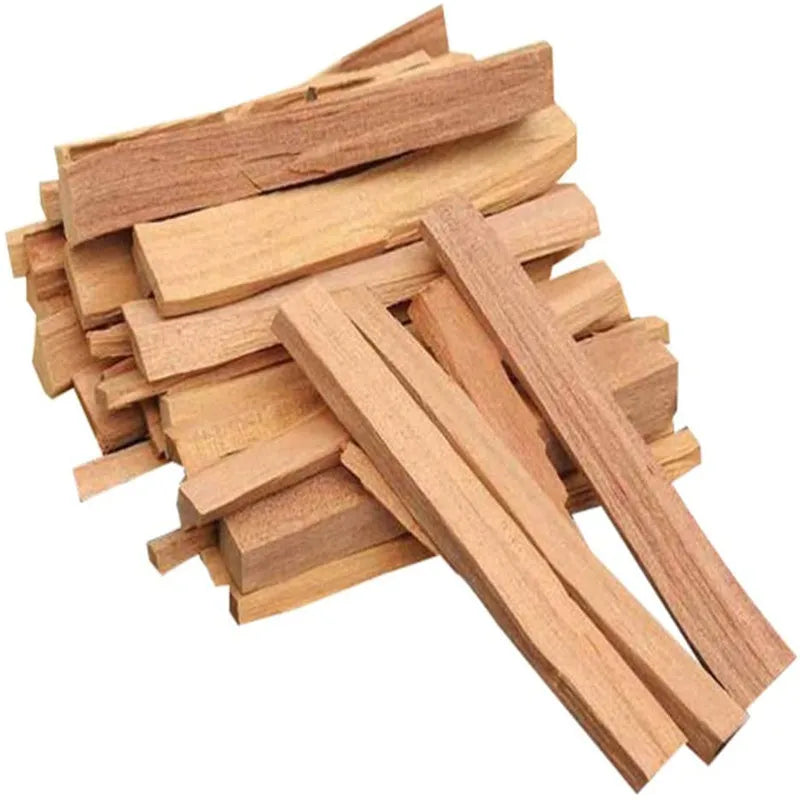 1Bag Natural Sandalwood Sticks Incense Natural Hand Split Wood Strips Purifying Healing Meditation Stress Relief Aromatherapy